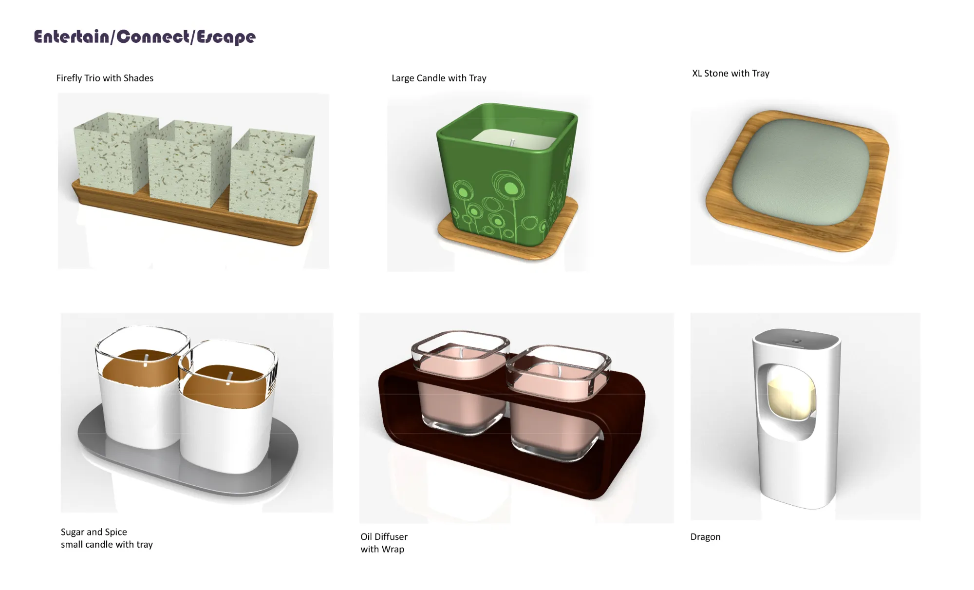 Entertain, Connect, Escape — CAD models